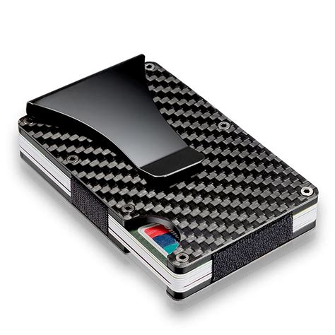 Martrams Carbon Fiber Credit Card Holder RFID Blocking Money 